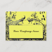 WEDEN LOVE VÖGEL, schwarz-weiß, gelb Visitenkarte (Rückseite)