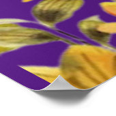 WEDEN VOW I TUN MODERN IN LILA MIT BLUME POSTER (Ecke)