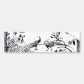 WEDEND LOVE VÖGEL schwarz-weiß Autoaufkleber (Vorne)