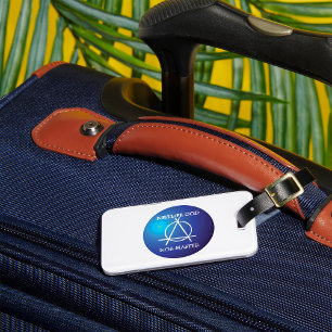 Weder Gott noch Master Anarchie-Symbol Gepäckanhänger