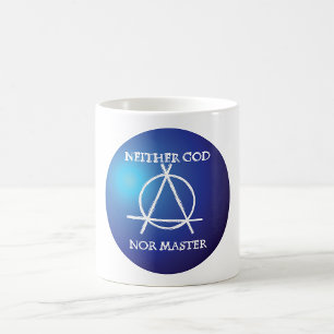 Weder Gott noch Master Anarchie-Symbol Kaffeetasse