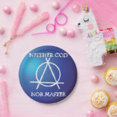 Weder Gott noch Master Anarchie-Symbol Pappteller (Party)