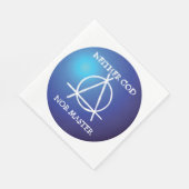 Weder Gott noch Master Anarchie-Symbol Serviette (Ecke)
