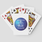 Weder Gott noch Master Anarchie-Symbol Spielkarten (Rückseite)