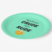 weder roh noch roh pappteller (Schrägansicht)