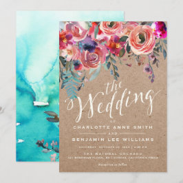 WEDERINVITATION| Eleganter, rustikaler Frühling Einladung