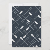 WEDERINVITATION| Nautische Rustikale Ohren Einladung (Rückseite)