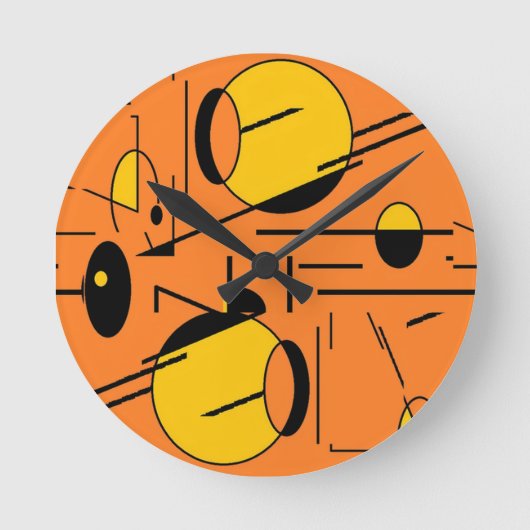 Wedge des Atommonsters - Ken Gage MCM Art Runde Wanduhr (Vorderseite)