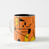 Wedge des Werwolf-Barkeepers - Ken Gage Art Zweifarbige Tasse (Vorderseite Links)
