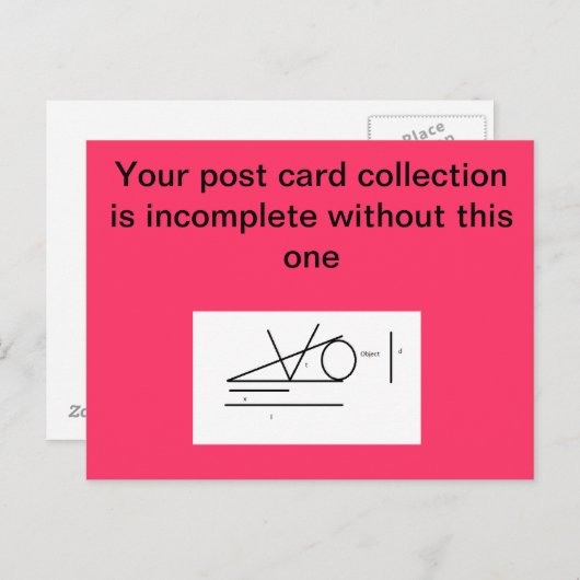 Wedge Fringe silly post card Postkarte (Vorne/Hinten)