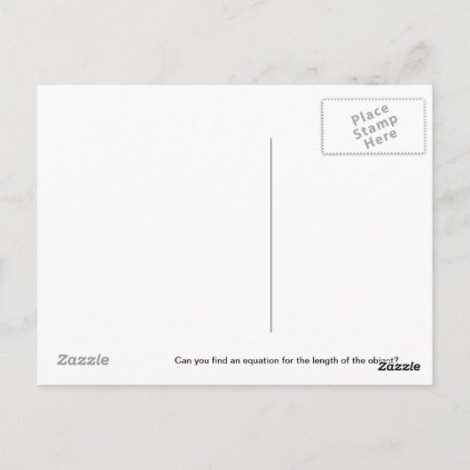 Wedge Fringe silly post card Postkarte (Rückseite)