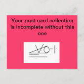 Wedge Fringe silly post card Postkarte (Vorderseite)