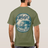 Wedge T-Shirt (Männer) Newport Beach, CA (Rückseite)