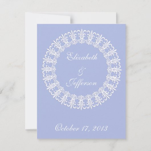 Wedgewood Blue 1 Wedgewood RSVP Cards Karte (Rückseite)
