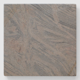 Wedgewood Blue n Tan Marble Square Untersetzer