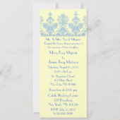 Wedgewood Formal Trim Motif Hochzeit Einladung (Vorderseite)