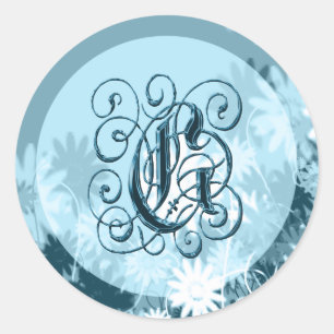 Wedgewood Wedgewood Monogram G Siegel Runder Aufkleber