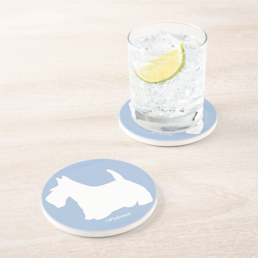 Wedgewoof Scottish Terrier Untersetzer (Seite)