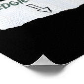 Wedgie Me Funny Sprichwort mit Band und Arrow Guid Poster (Ecke)