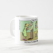 Wedgie Support Group Funny Mugs T-Shirts & Geschen Kaffeetasse (Vorderseite Links)