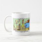 Wedgie Support Group Funny Mugs T-Shirts & Geschen Kaffeetasse (Links)