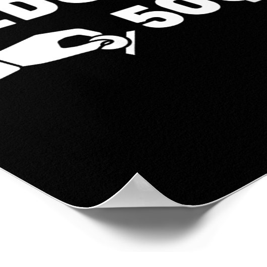 Wedgies 50 Cent Funny Insert Coins Design Poster (Ecke)