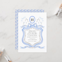 Wedgwood Blue Coquette Dusche Party Einladung