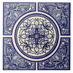 Wedgwood Blue Cream Cherubs Reproduction Antique Fliese