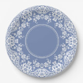 Wedgwood Blue Jasperware Lace Doily Pappteller (Vorderseite)