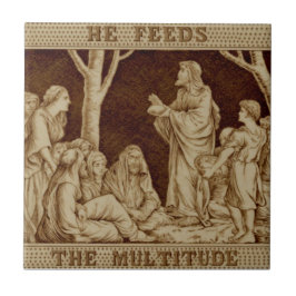 Wedgwood Jesus Miracle Repro Antisepien Gold Fliese