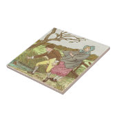 Wedgwood März Winds Polychrome c1885 Repro Fliese (Seite)