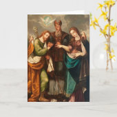 WEDING ANNIVERSARY MARY JOSEPH VERLOBUNG KARTE (Gelbe Blume)