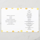 WEDING CEREMONY handgeschriebene Skriptgoldspots (Rückseite)