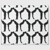 WEDING COUPLE KISS WRAPPING PAPIER GESCHENKPAPIER (Flach)