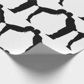 WEDING COUPLE KISS WRAPPING PAPIER GESCHENKPAPIER (Ecke)