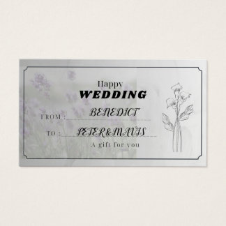 WEDING GIFT CARD