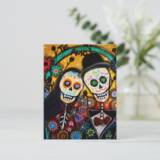 WEDING POSTCARD POSTKARTE (Stehend Vorderseite)