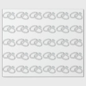 WEDING RINGS GESCHENKPAPIER (Flach)
