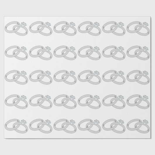 WEDING RINGS GESCHENKPAPIER (Flach)