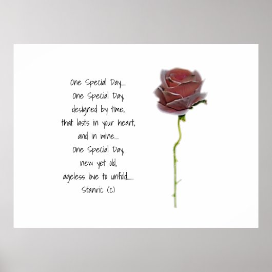 WEDING ROMANTIC POSTER STILE DESIGN (Vorne)