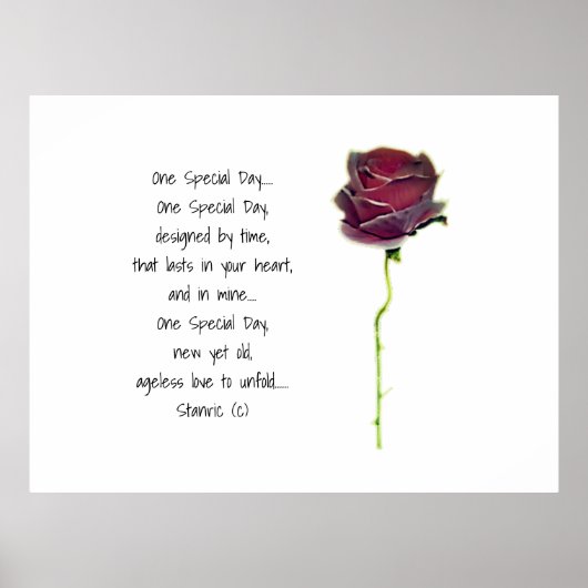 WEDING ROMANTIC POSTER STILE DESIGN (Vorne)
