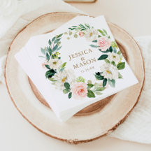 Wedkin Napkin Blush Cocktail Napkin