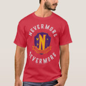 Wednesday Season 2 Nevermore 4 Evermore School Emb T-Shirt (Vorderseite)