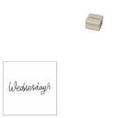 Wednesday Weekday Journal Design Gummistempel (Stempel)