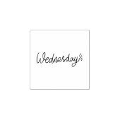 Wednesday Weekday Journal Design Gummistempel (Prägung)