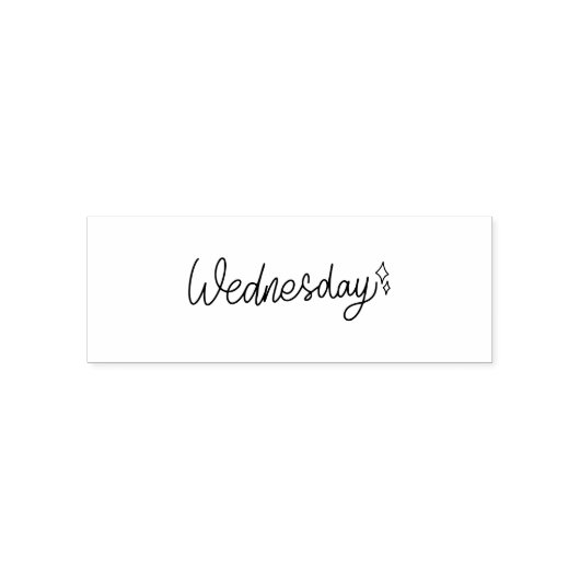Wednesday Weekday Journal Design Permastempel (Design)
