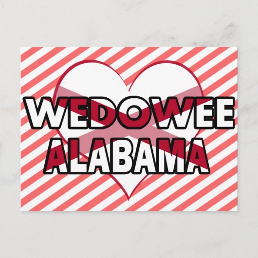 Wedowee, Alabama Postkarte (Vorderseite)