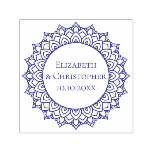 Wedple Round Mandala Permastempel