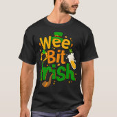 Wee Bit Irish T-Shirt Drinks Irish Lover (Vorderseite)