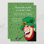 Wee Bit 'o Fun St. Patrick's Party Einladung (Vorne/Hinten)